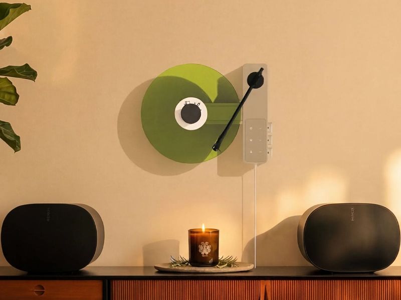 Ruka Studio’s TD-1 Vertical Turntable Turns Your Vinyl Collection Into Stunning Part of Your Room